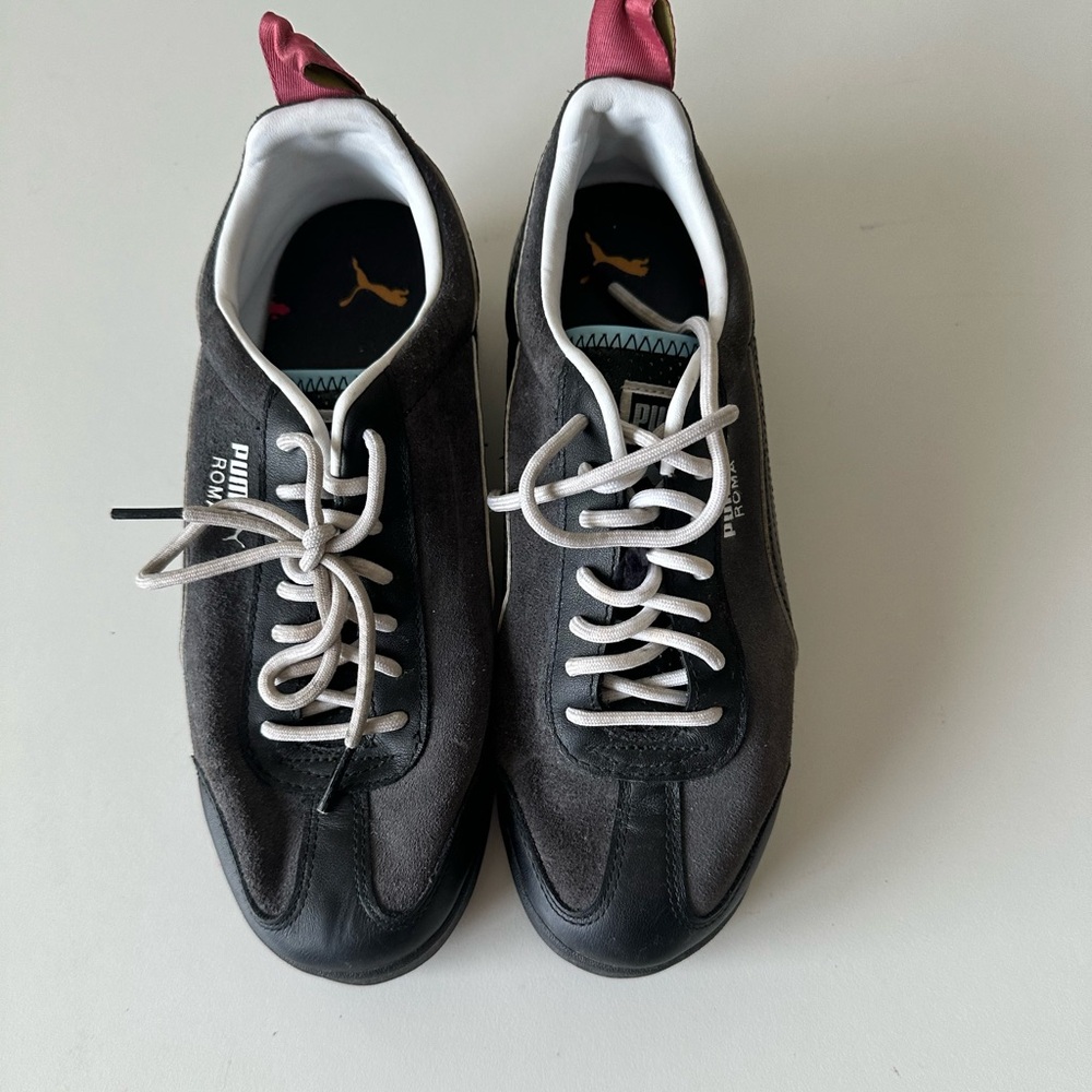 Puma Roma Vintage Gray Suede Sneaker Shoe 7